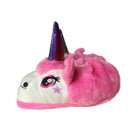 Pantufa Unicórnio Rosa Chifre de cor Sortida Quentinha e Confortável Unissex feminina e masculina infantil/adulto