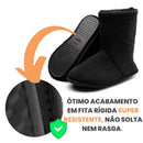 Pantufa Bota Polar Preta Ante Derrapante Super Quentinha e Resistente