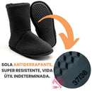 Pantufa Bota Polar Preta Ante Derrapante Super Quentinha e Resistente