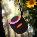 Caixa de Som Portátil Bluetooth com LED / Rádio FM, conexão USB e SD /