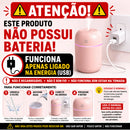 Kit Umidificador Atomizador De Ar Doméstico Portátil Umidificador De Escritório + 3 Essências