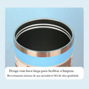 Garrafa Térmica Inox 900ml com Alça Flip Tumbl e Canudo Portátil P/ Academia Trabalho Caminhada