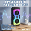 Caixa de som Bluetooth 5.4 Portátil Longa Duração Com Led RGB Portátil FM USB TWS 50W Para Praia, Festa ou Viagem