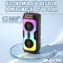 Caixa de som Bluetooth 5.4 Portátil Longa Duração Com Led RGB Portátil FM USB TWS 50W Para Praia, Festa ou Viagem