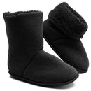 Pantufa Bota Polar Preta Ante Derrapante Super Quentinha e Resistente