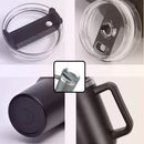 Copo garrafa Térmica Inox 1200ml Parede Dupla tampa Canudo Premium