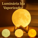 Umidificador de Ar e Luminária + Essências Aromatizantes 3em1 Difusor De Ar Lua 900ML e Luminária